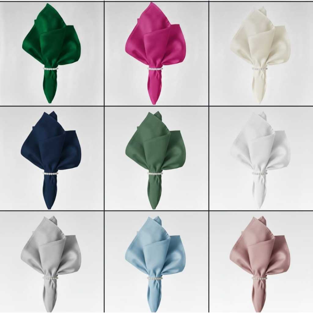 Kit Mesa Posta 4 ou 6 Lugares Guardanapos Tecido +