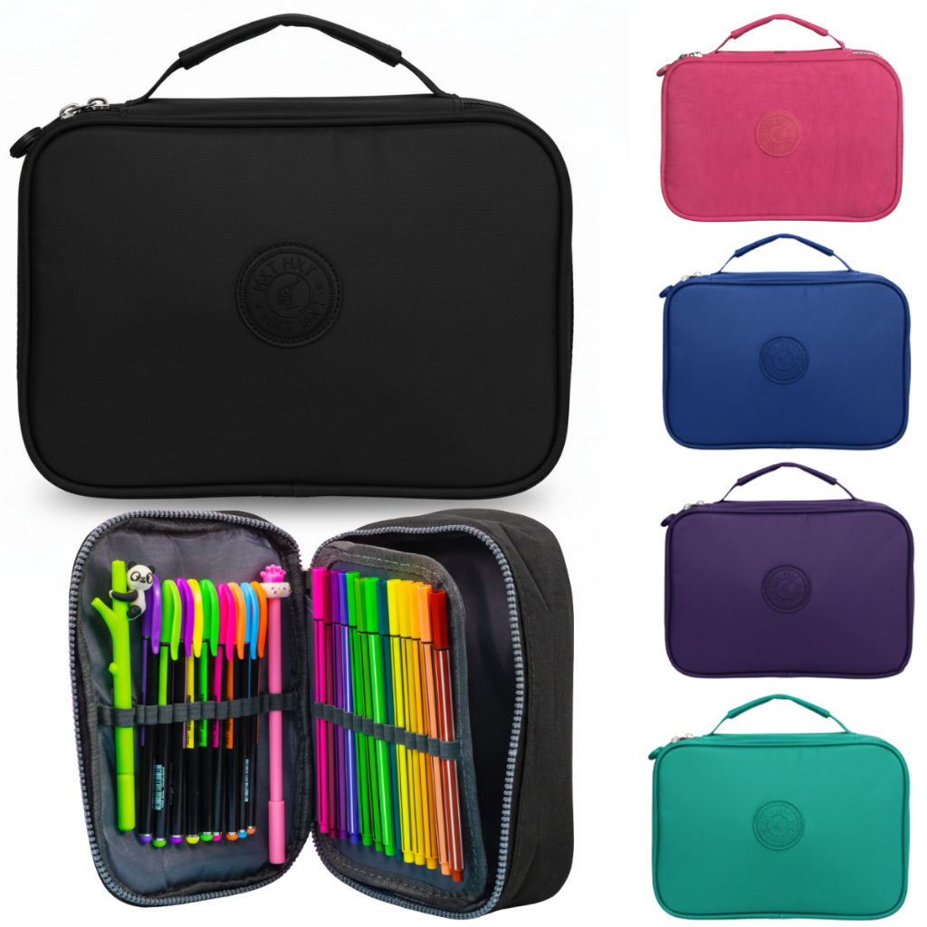 Estojo Escolar Box Juvenil Escola Organizador Gran