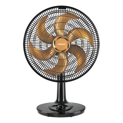 Ventilador de Mesa Preto Bronze 40cm Com 6 Pás VE