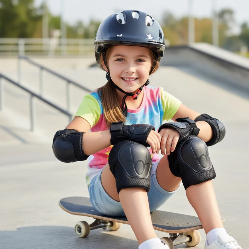 Kit Proteção Infantil 7 Peças Radical Capacete 