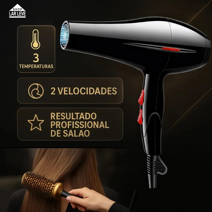 Secador Profissional 3200W 110V com Bico Direciona