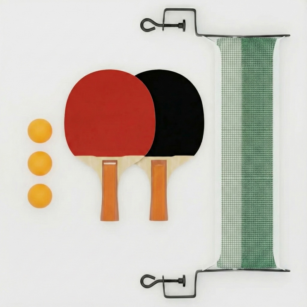 Kit Ping Pong Completo Tênis de Mesa 2 Raquetes +