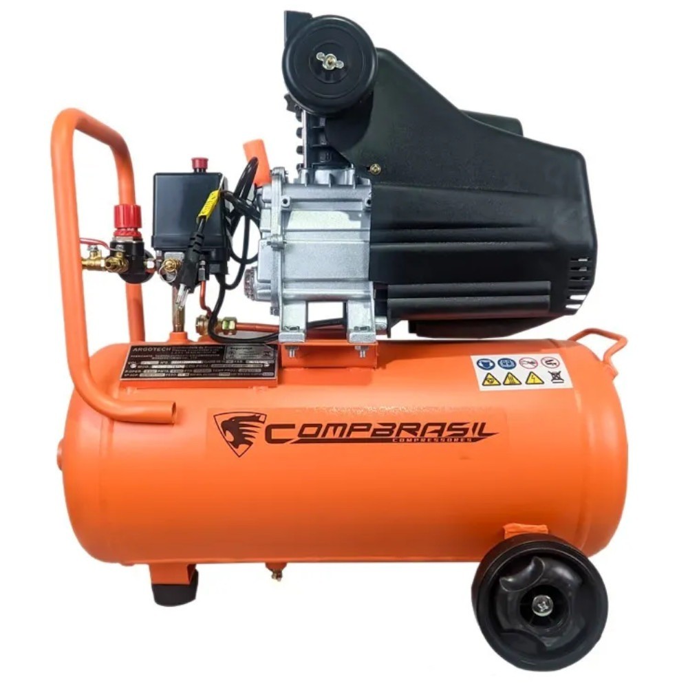 Compressor de ar 8,6 pés 25L 2hp 120 lbs monofás