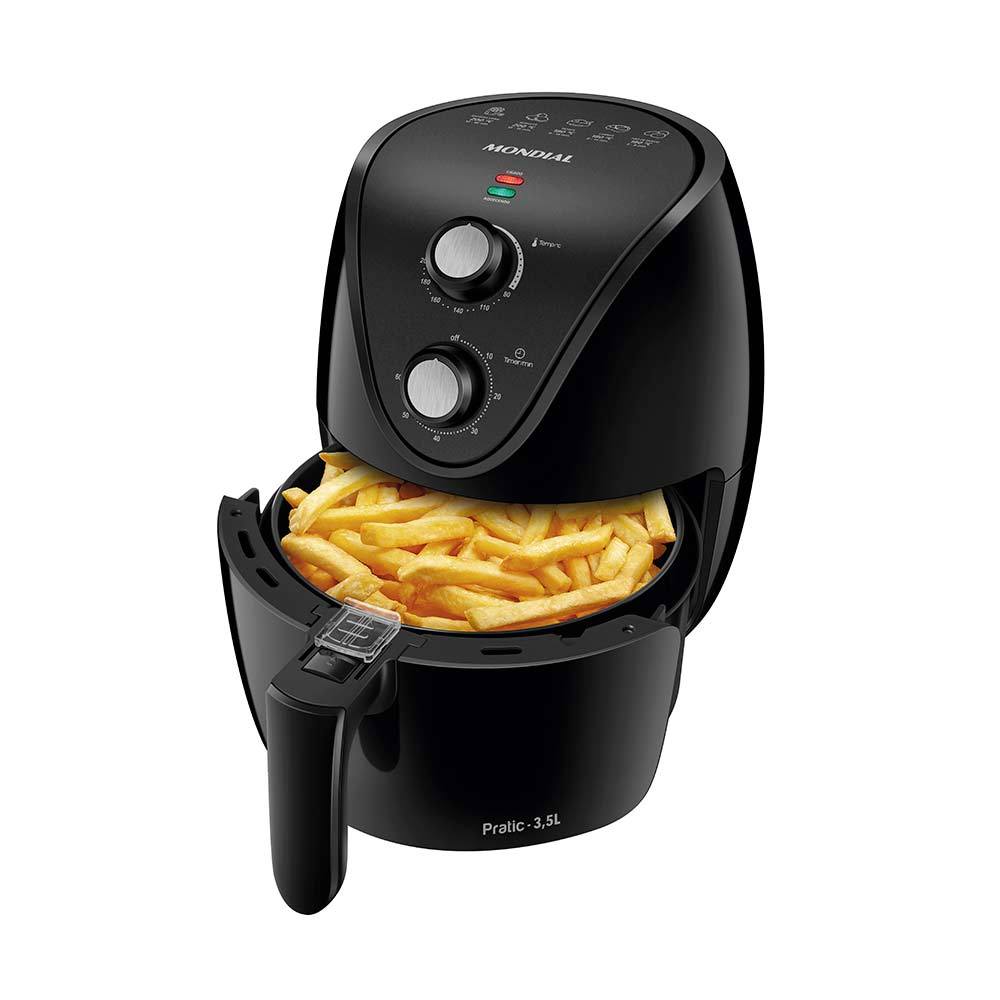 Fritadeira Air Fryer 3,5L Mondial AF35BF Preta 220