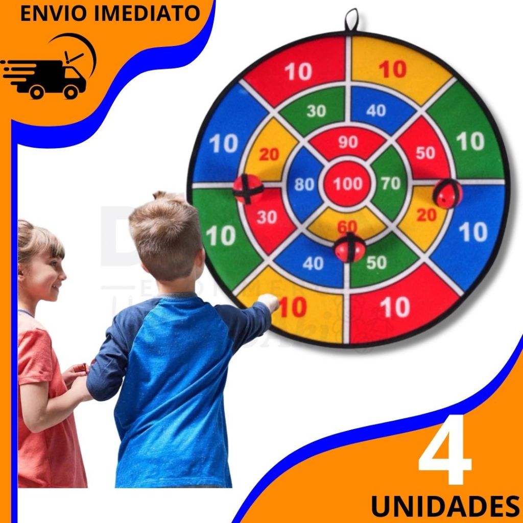 KIT Jogo De Dardos Profissional 30Cm Kit Dardos Ti