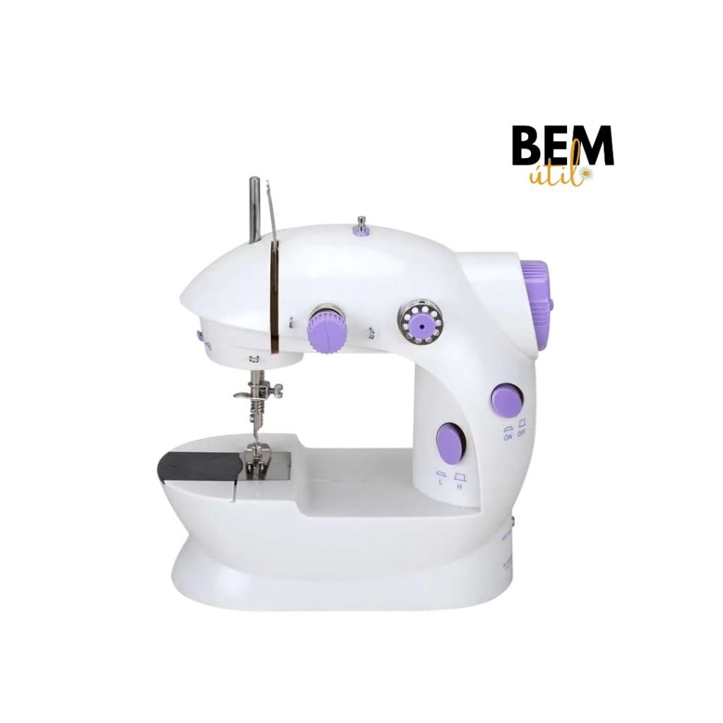 Mini Máquina Costura Portátil Elétrica Pilha + 