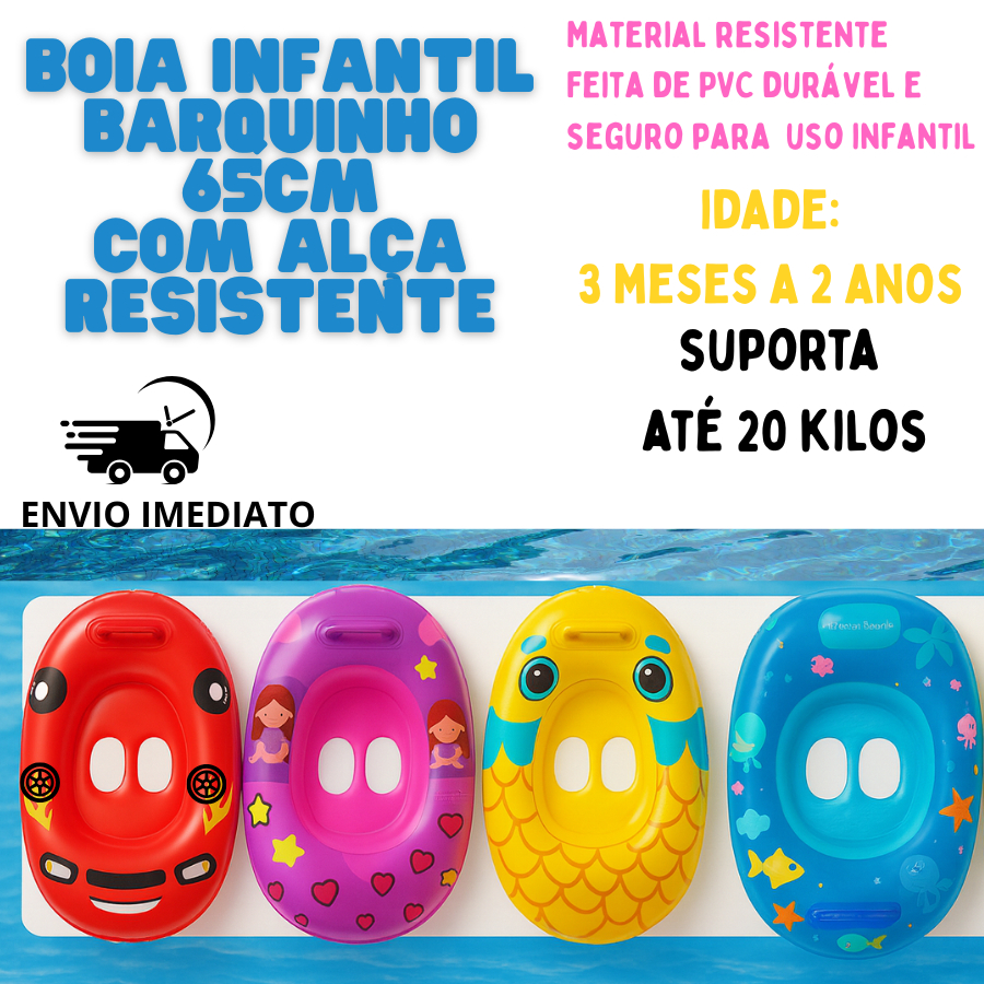 Boia Infantil com Assento barquinho 65cm boa de ci