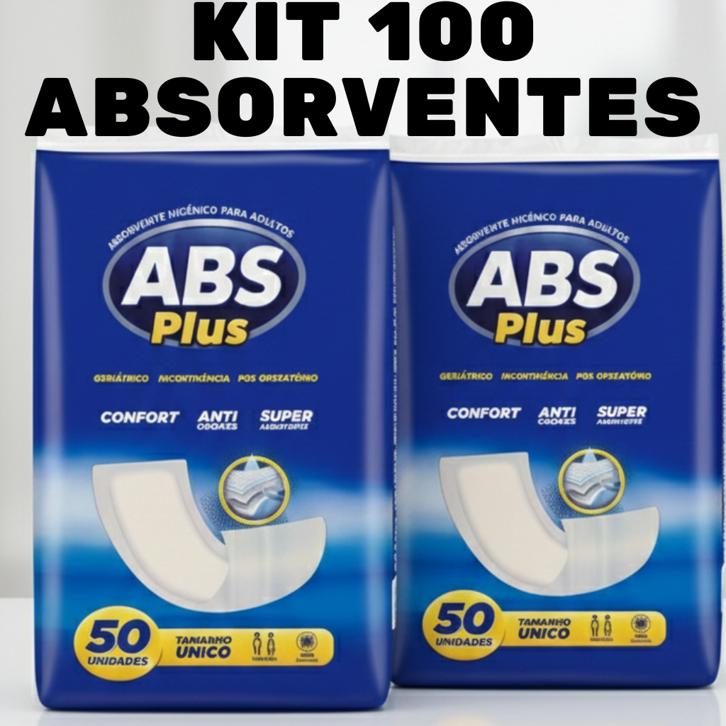 Kit 2 Absorventes Geriátrico Absorv Plus Tamanho 