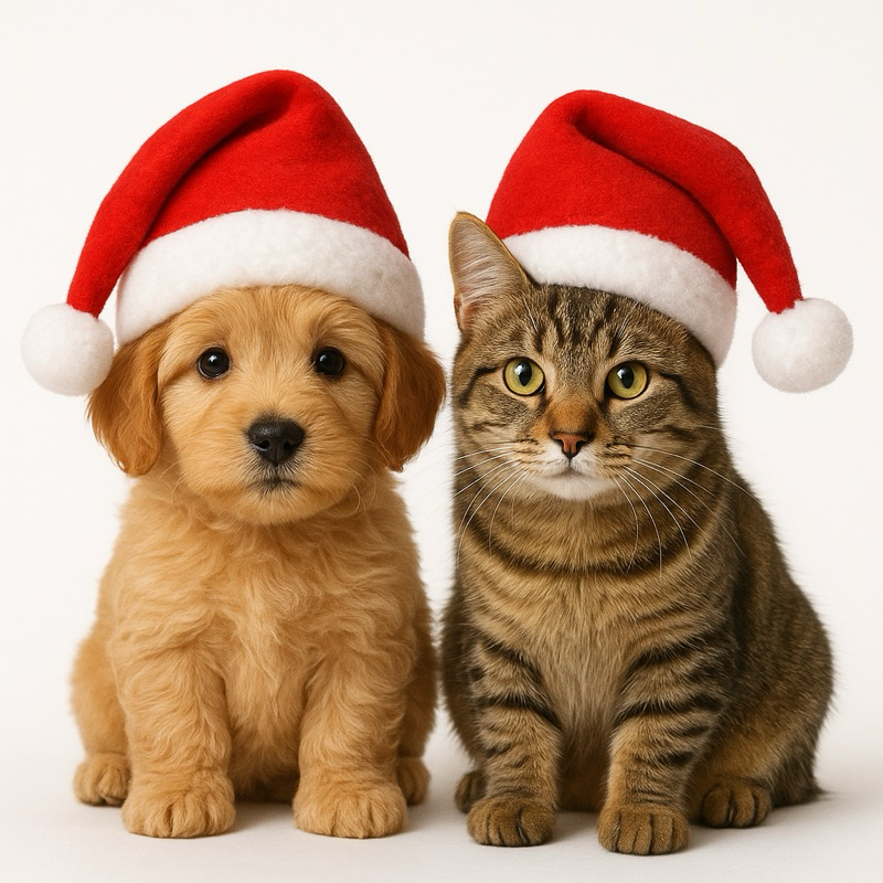 Touquinha Gorro De Natal Pet – Tamanho Únic