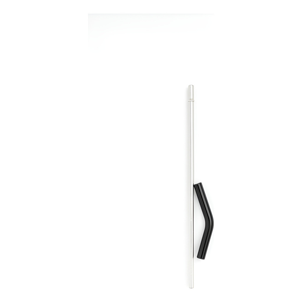 Canudo Inox  Com Bico Silicone Para Copo Grande De