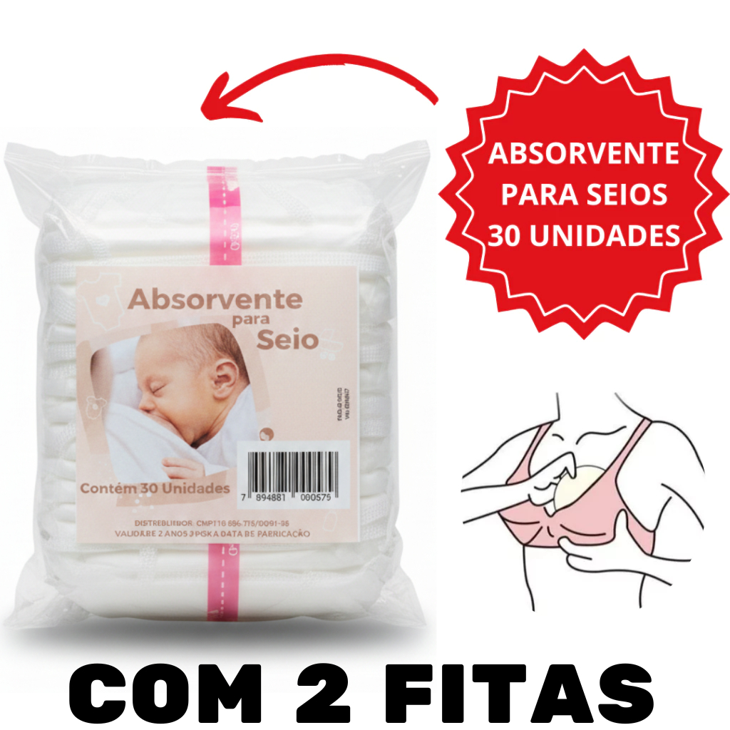 Absorvente com duas fita adesiva  Para Seios Desca