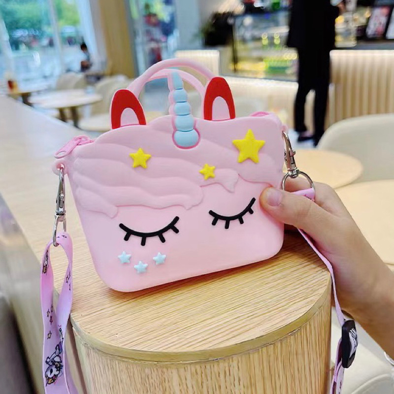 Bolsinha Porta Moedas Siliconada Infantil Com Alç