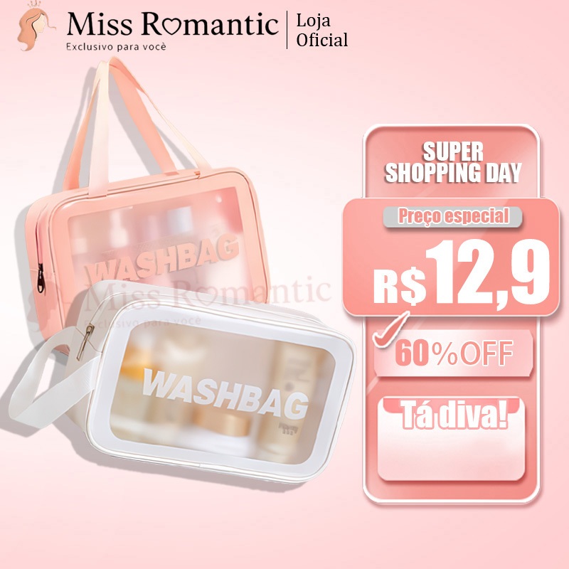 Kit Necessaire Transparente 3 Peças | Organizador