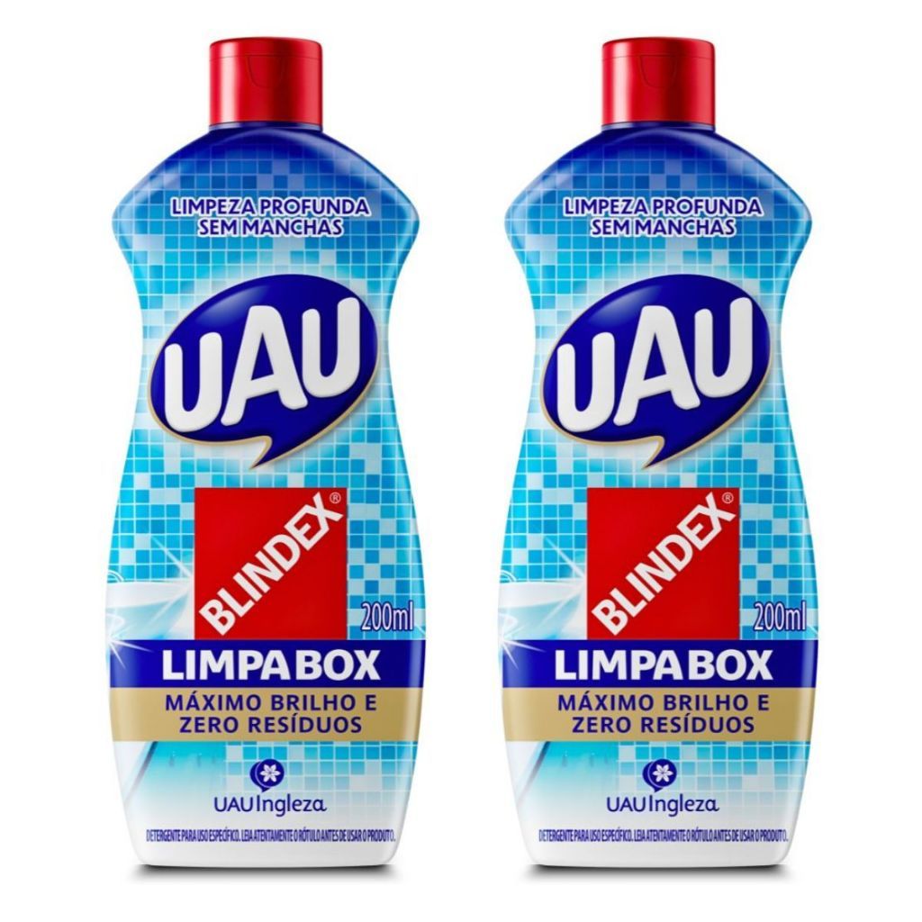 Kit 2x Limpa Box Blindex UAU Ingleza  Aprovado pel