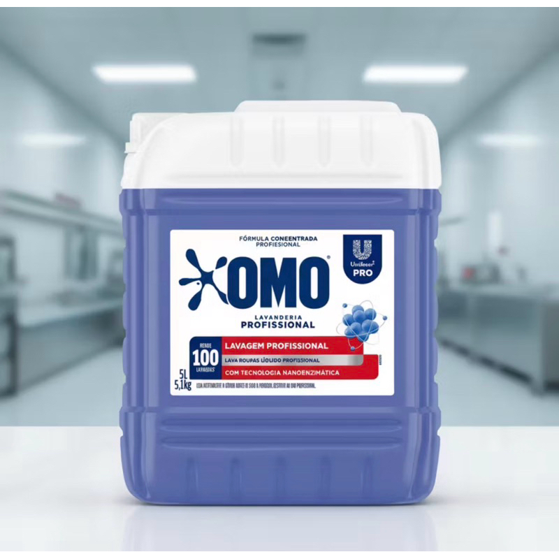 Sabão Liquido Concentrado Omo Pro Lavanderia Prof