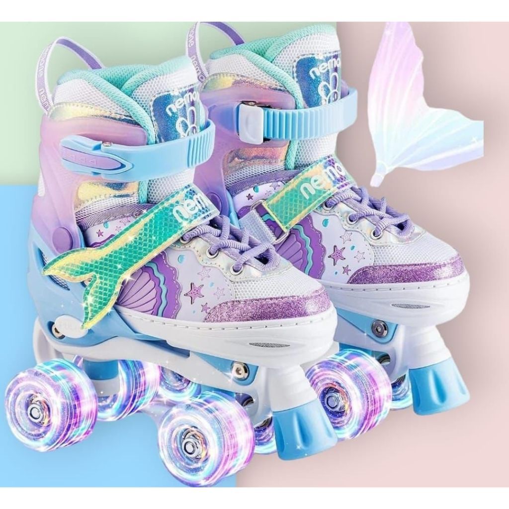 Patins Sereia 4 Rodas Infantil Lançamento Tamanho