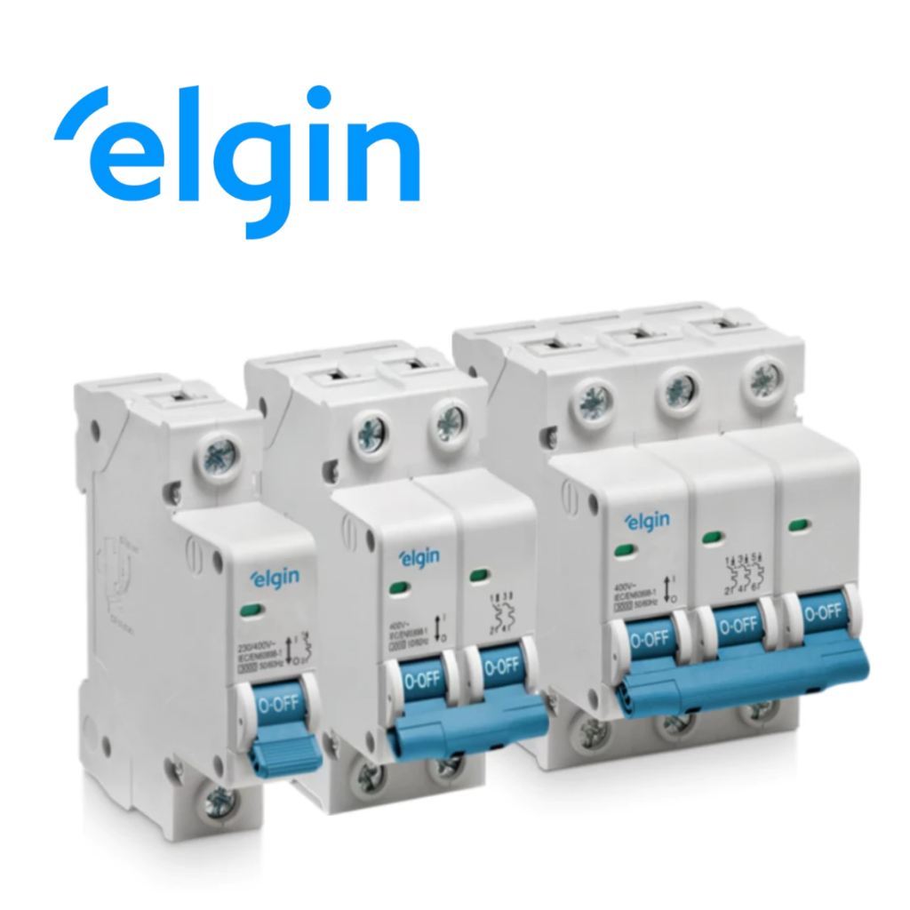 Disjuntor Bipolar Monopolar e Tripolar Elgin 6a 10