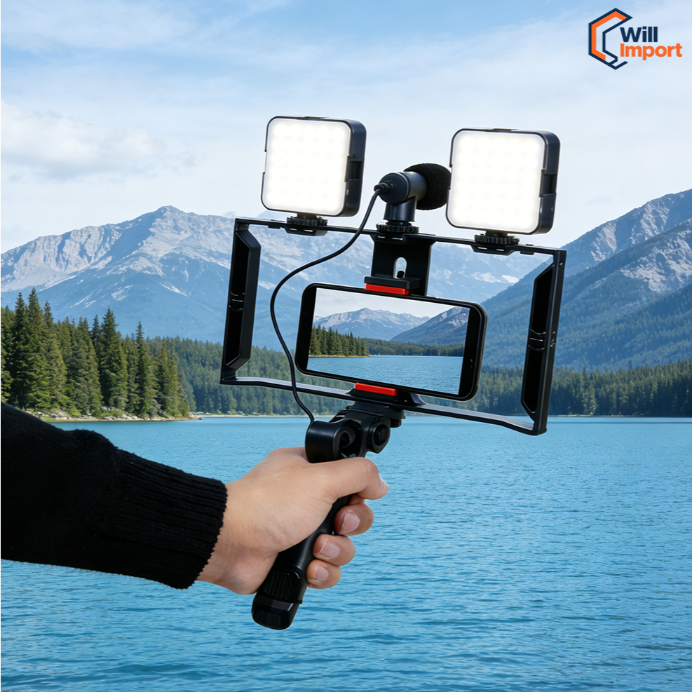 Estabilizador Kit Video Making Suporte De Gaiola D