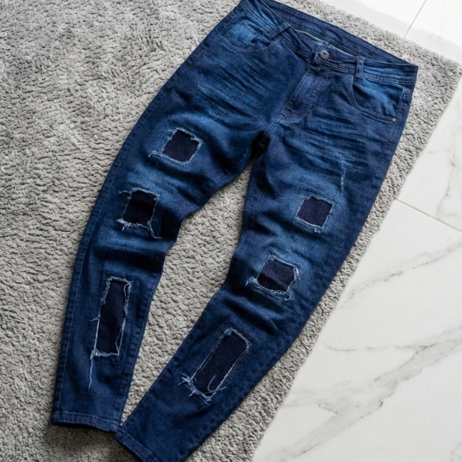 Calça Jeans Masculina Modelo Jogador Look Moderno