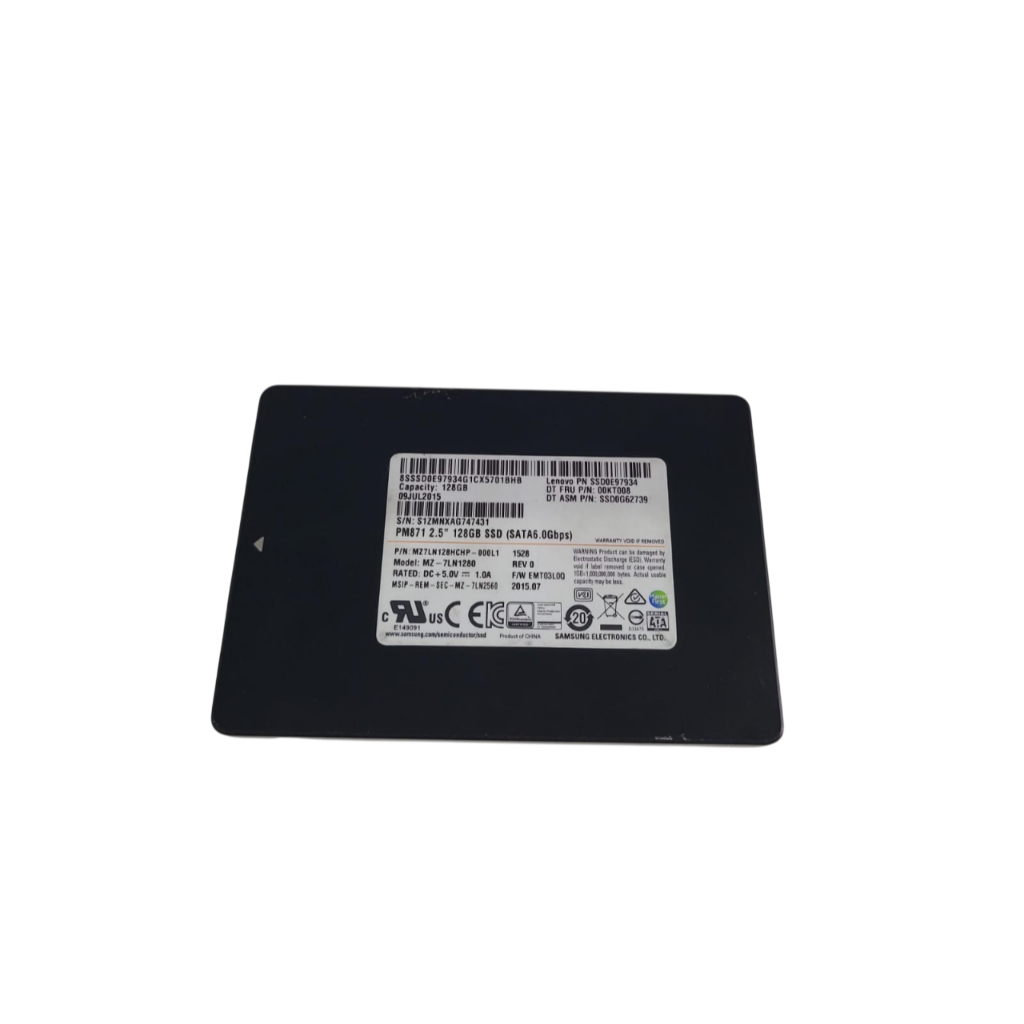 Ssd Samsung 128gb Sata 6.0gbps 2,5 PM871