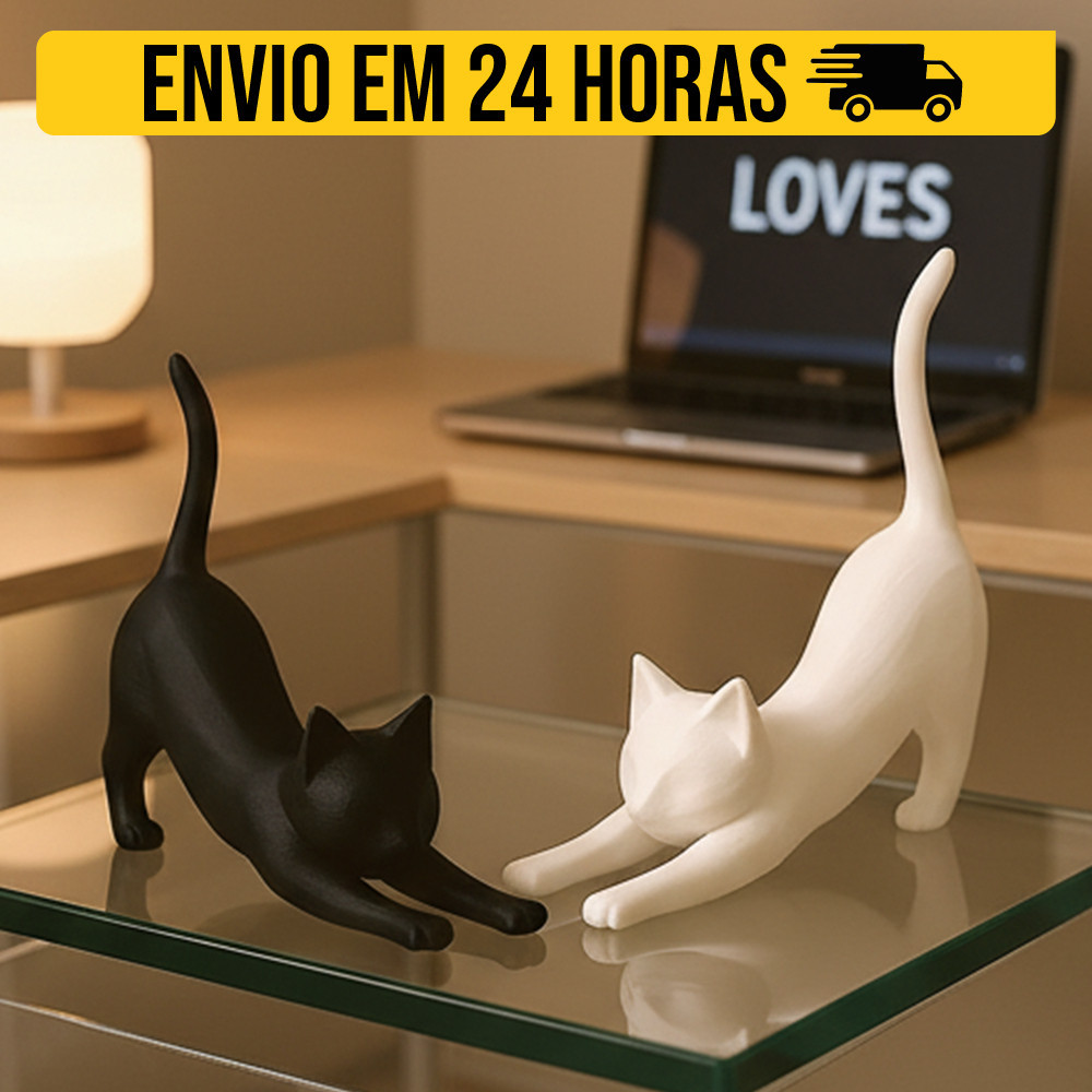 Kit Gatos Decorativos Minimalistas Moderno Para Qu