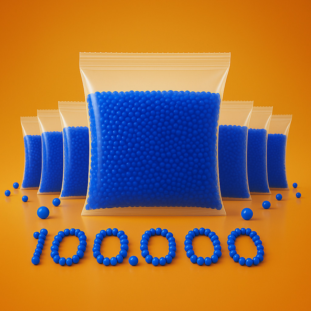 100000 / 100 Mil Bolinha De Gel 7mm Cresce Na Aág