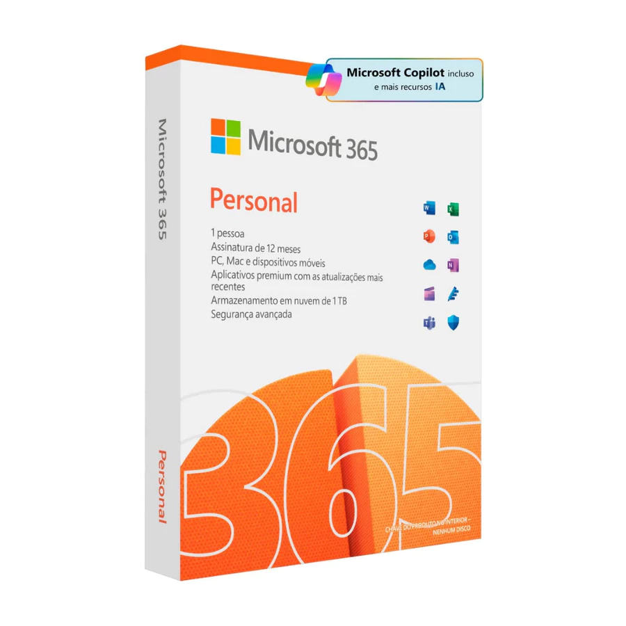 Microsoft Office 365 Personal Mídia Física Licen