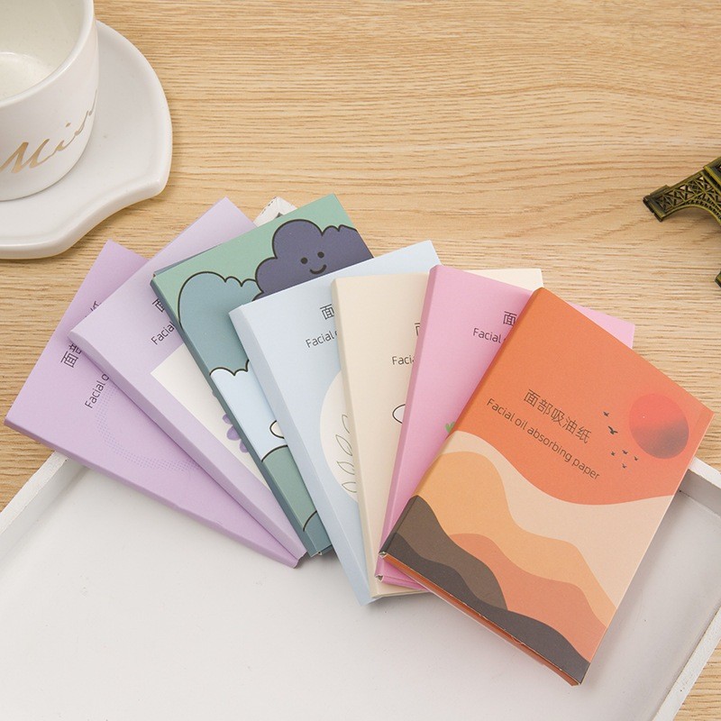 100 Folhas Papel antibrilho de oleosidade facial