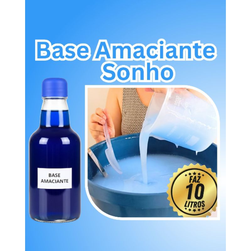 Base amaciante concentrado  líquido faz 10 litros