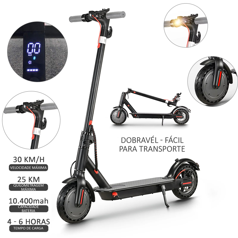 Patinete Elétrico 150kg 30km de Autonomia Motor 3