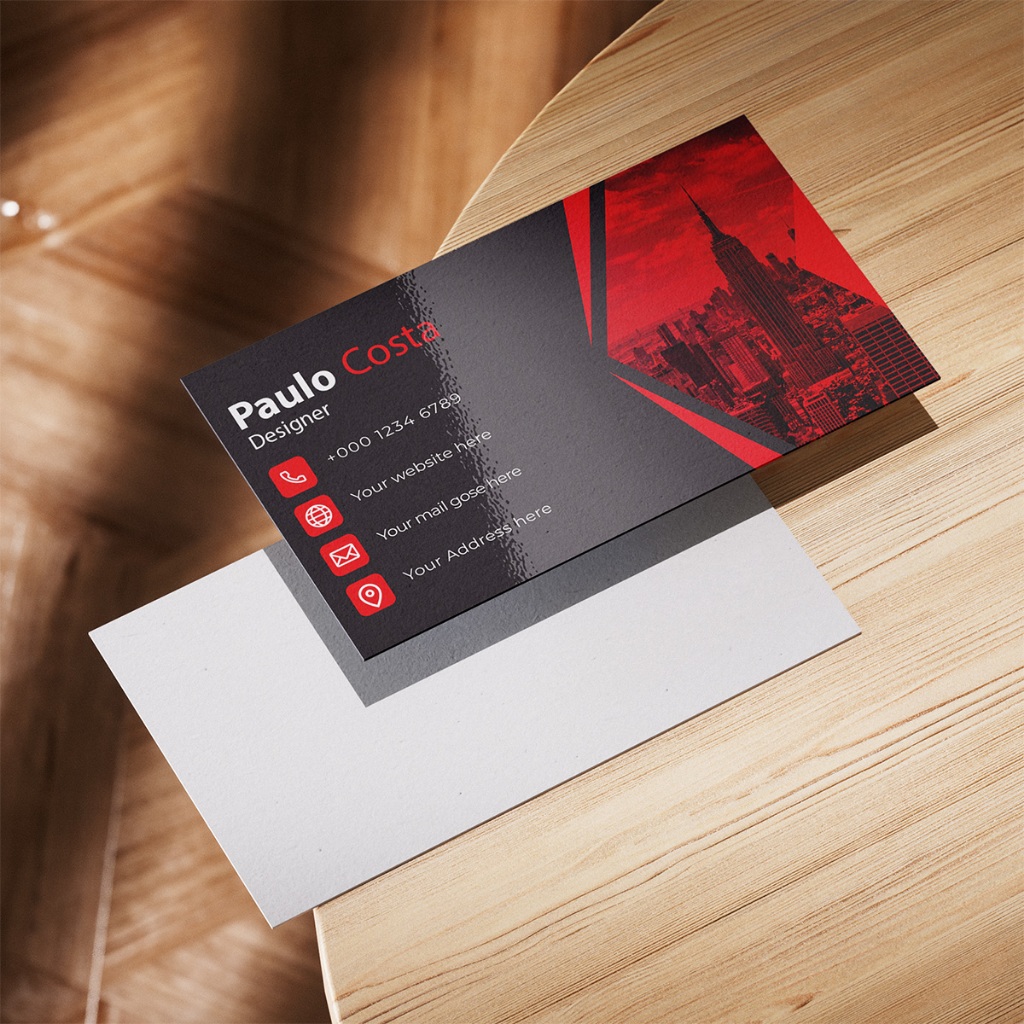 500 Cartão De Visita Colorido Frente 4×0 Cri