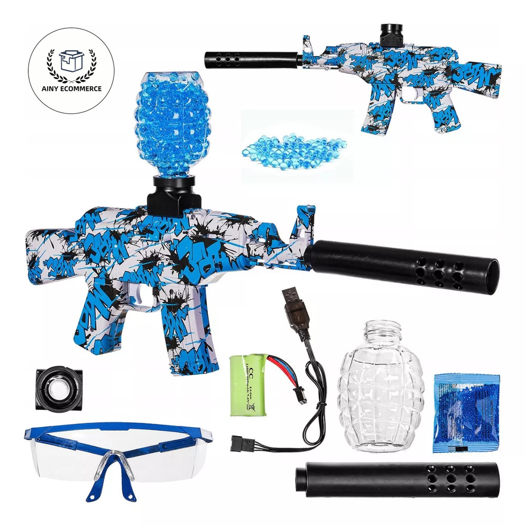 AK47 Elétrica Lança Gel Bolinhas recarregável p