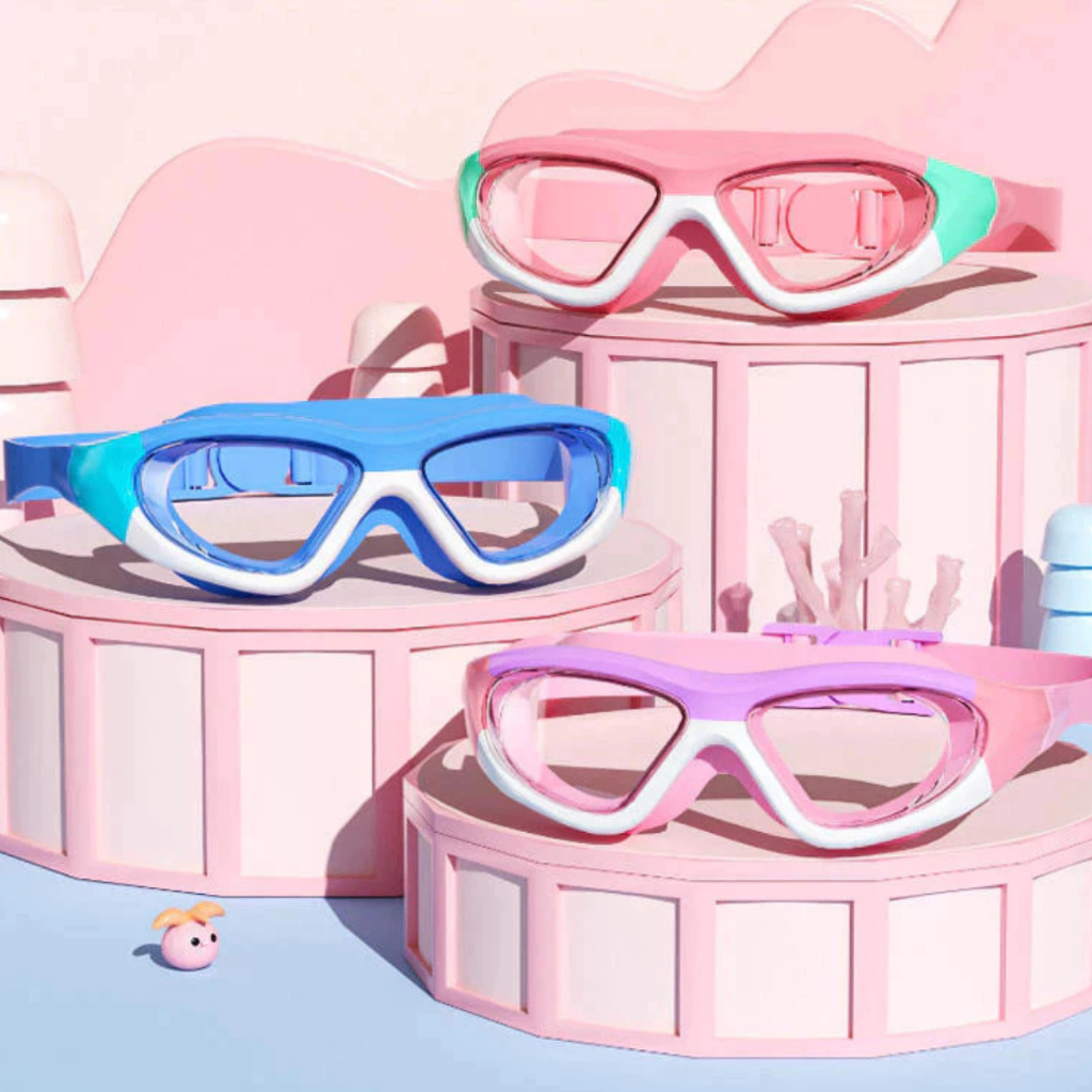 Óculos Natação Infantil Profissional Antiembaç