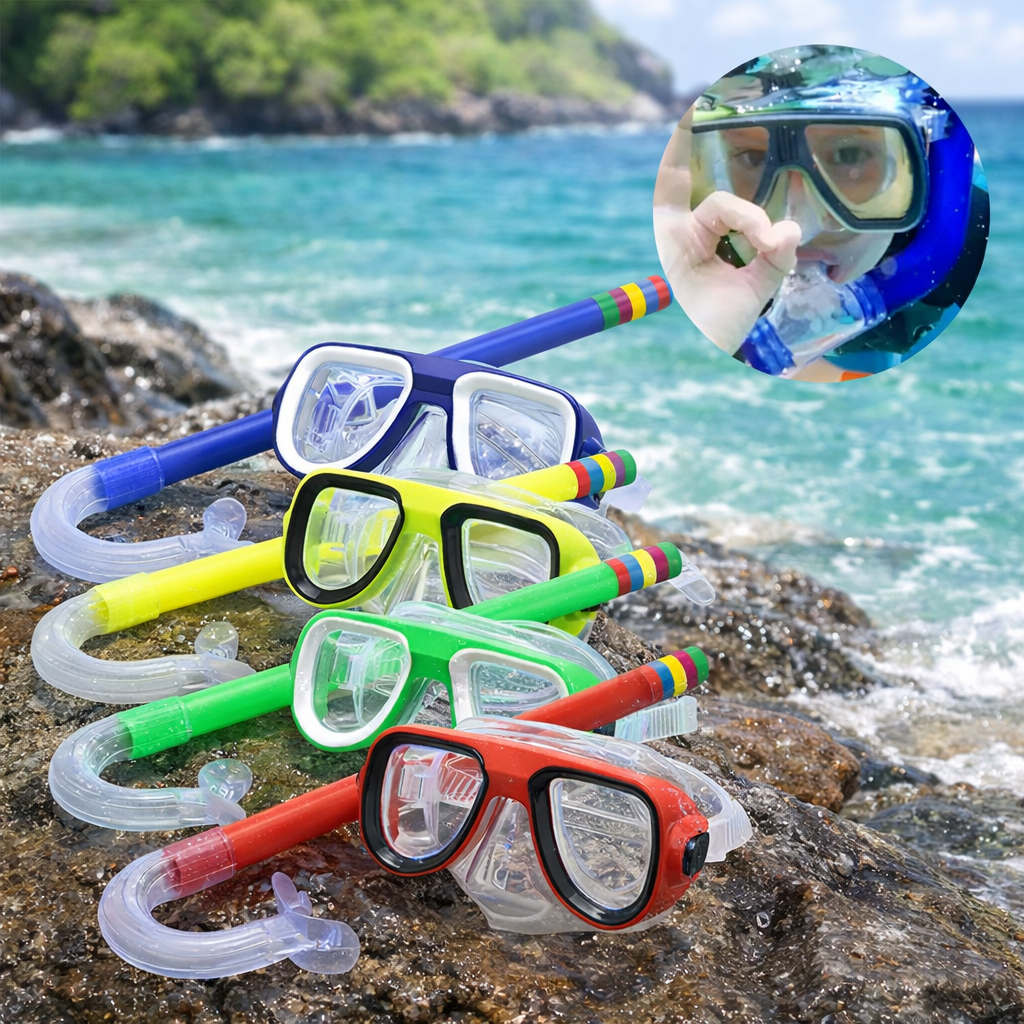 Kit Mergulho Infantil Máscara Snorkel Óculos Nat