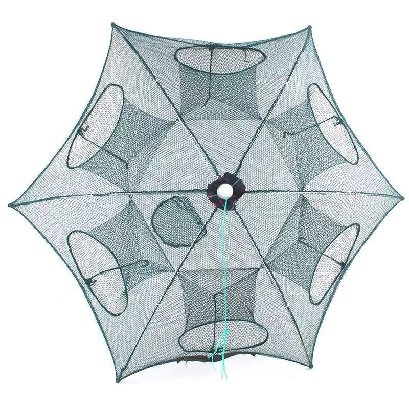 Covo Armadilha Com 6 Furos de Pesca Rede Retratil