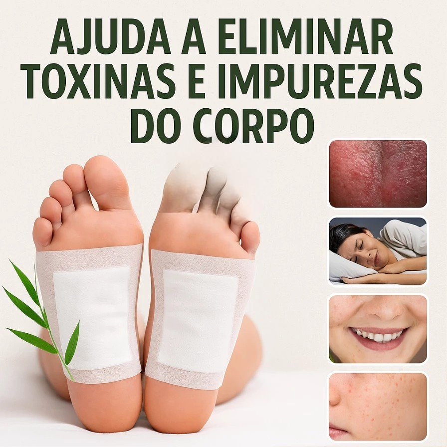 Kit 10 Adesivos Detox Pés Purificador Natural Son