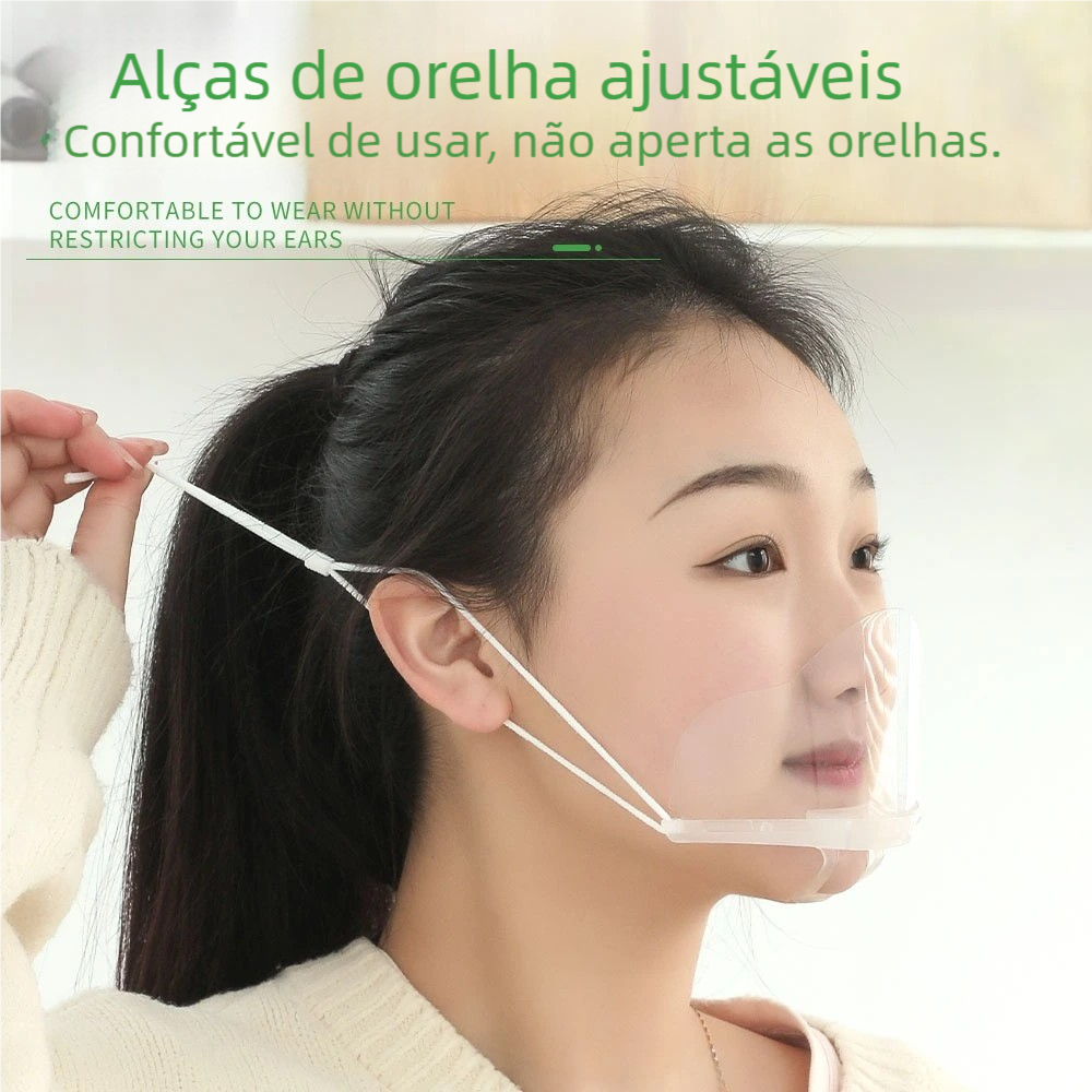 Máscara para Manicure Transparente Acrílica R