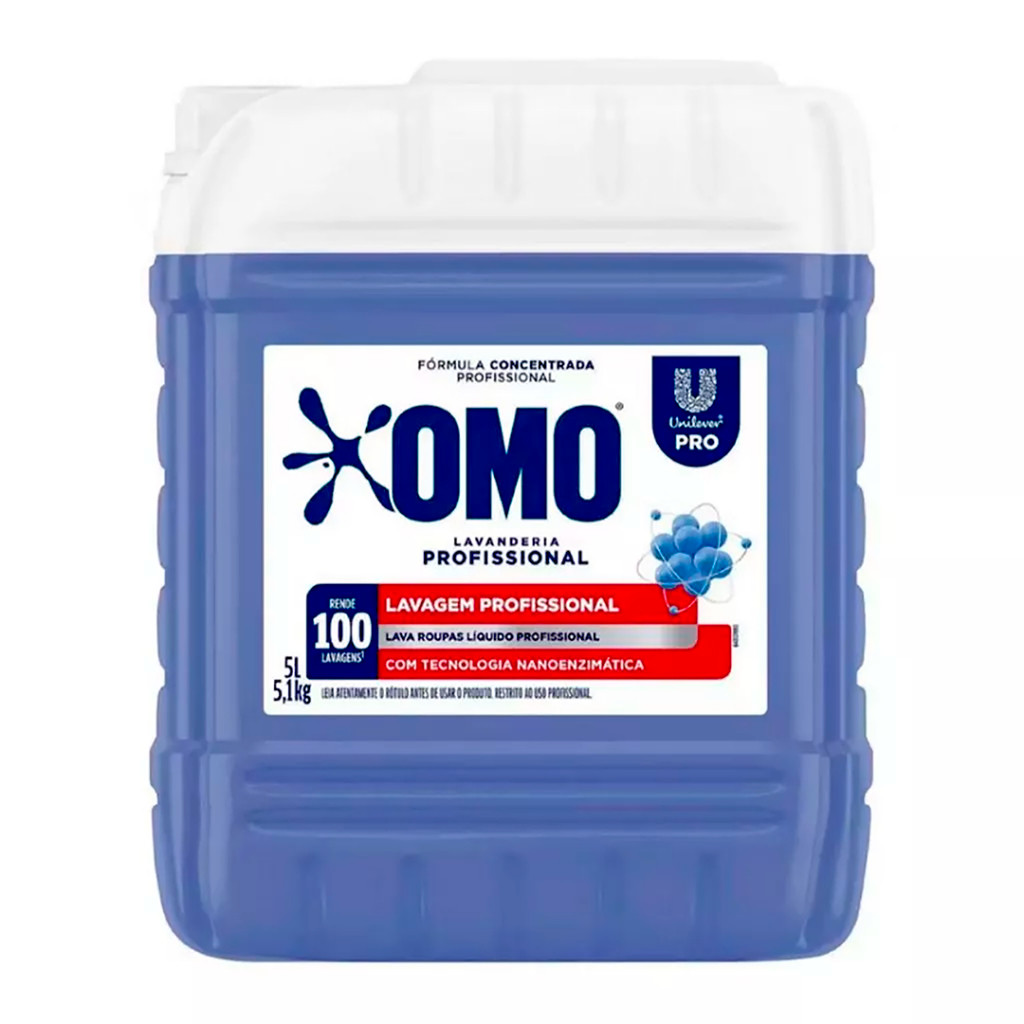 Lava Roupas Liquido Profissional Omo Pro 5L