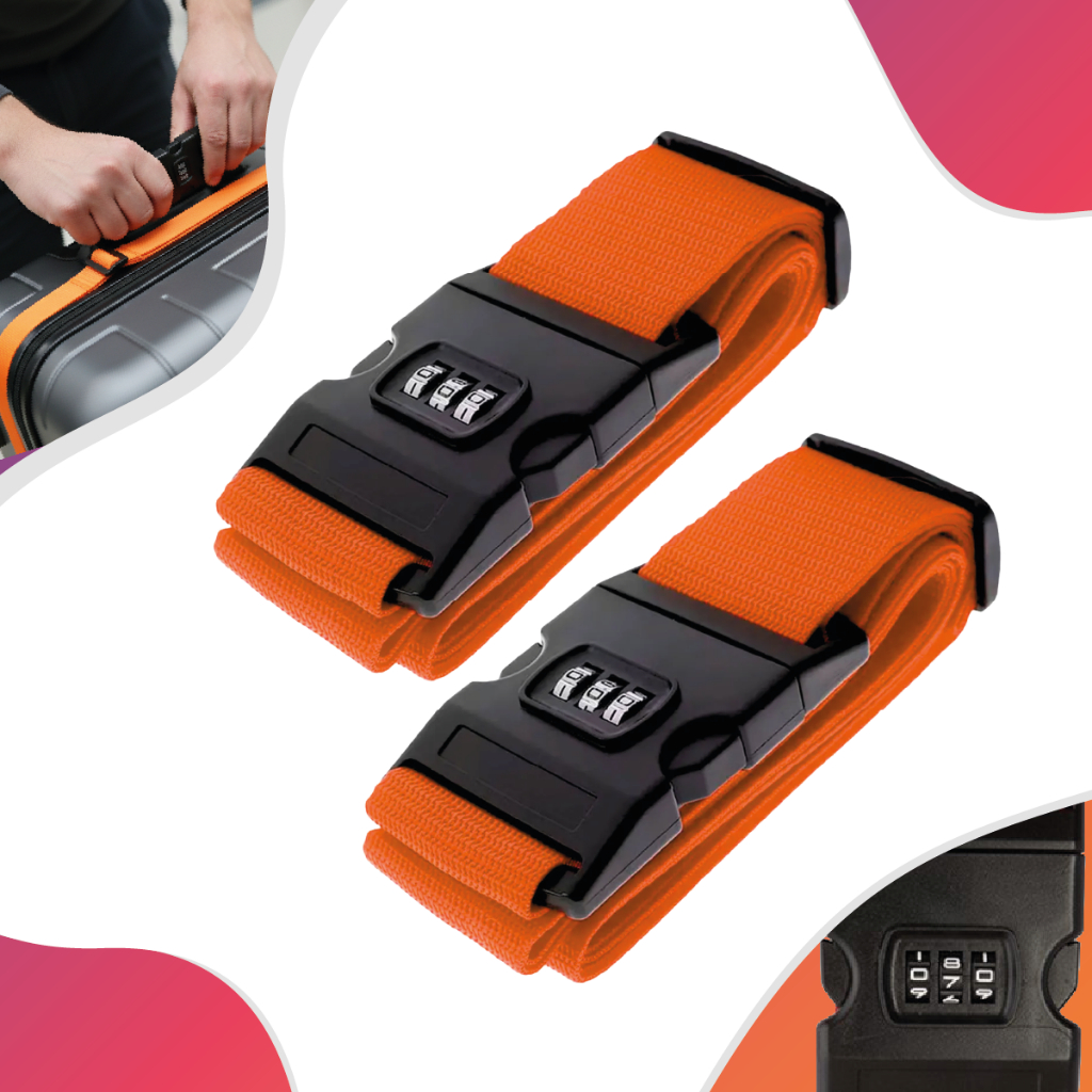 Kit 2 Cinta De Proteção Para Mala De Viagem Baga