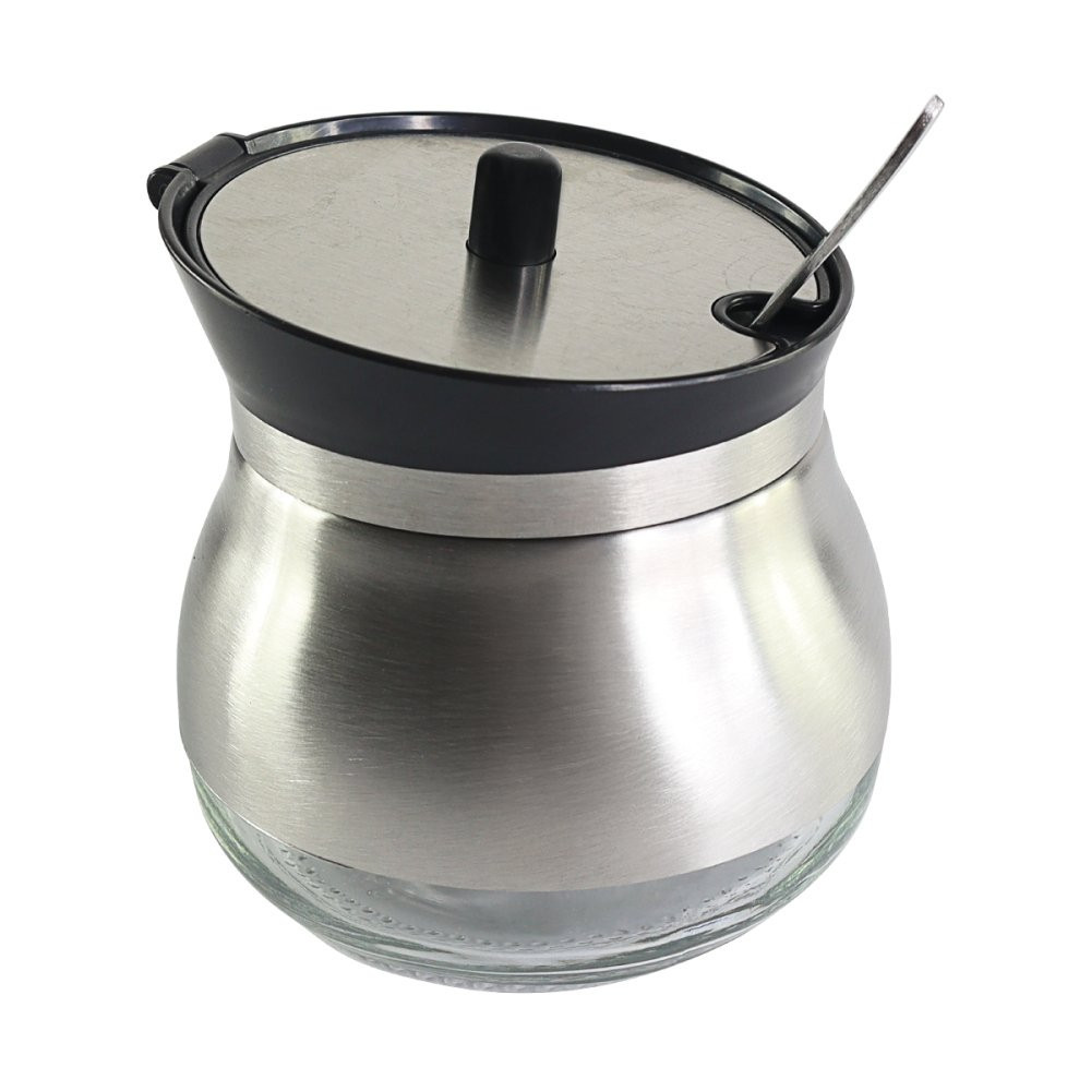ACUCAREIRO DE INOX E VIDRO 250ML