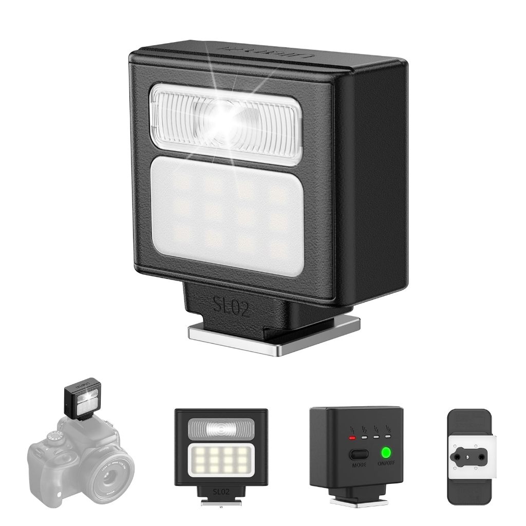 ULANZI SL02 Mini Flash 2 Em 1 Com Luz De Vídeo LE