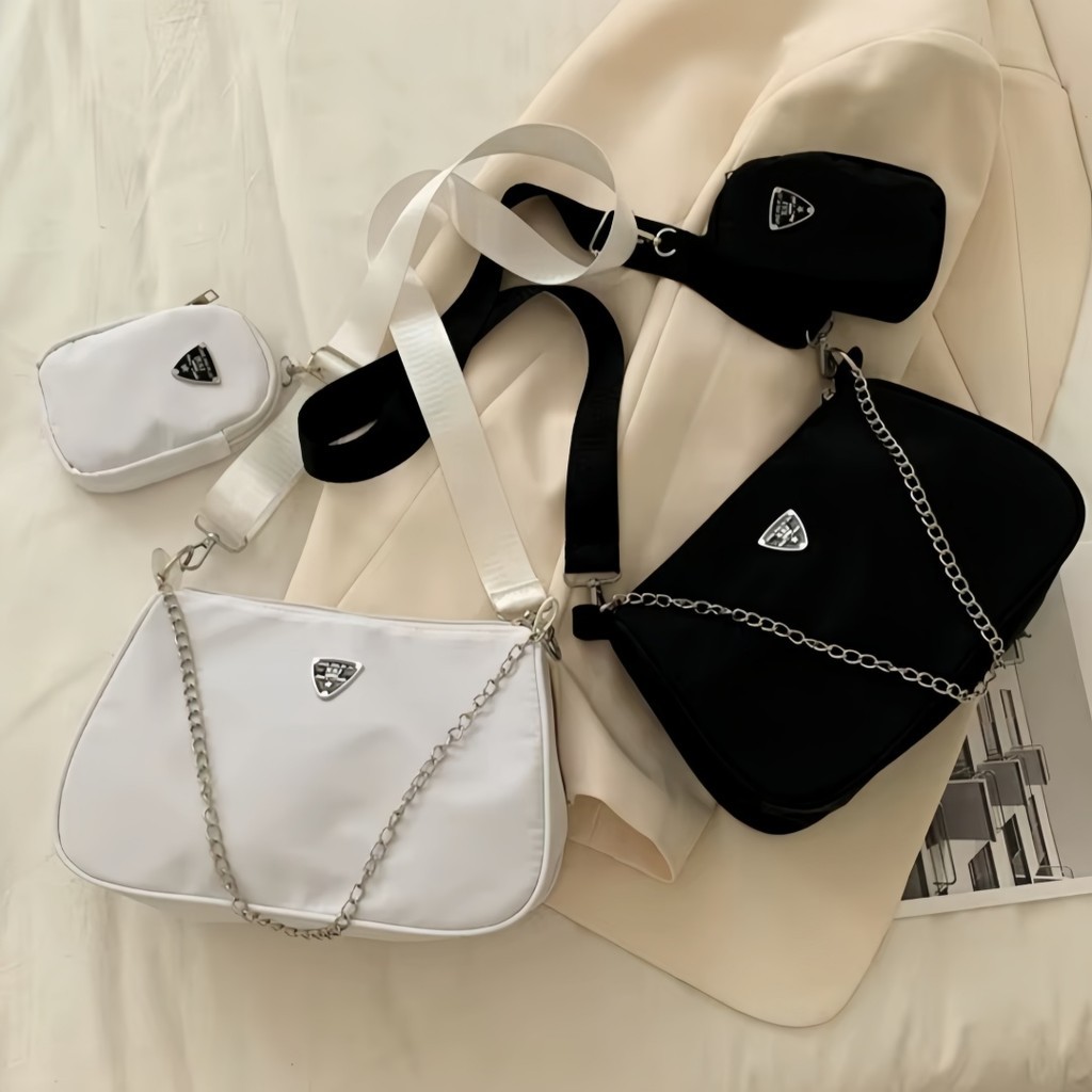 Bolsa de Nylon Leve com Alça Bolsa Transversal Mo