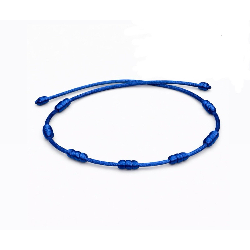 Pulseira Tornozeleira Azul Escuro Royal 7 nós