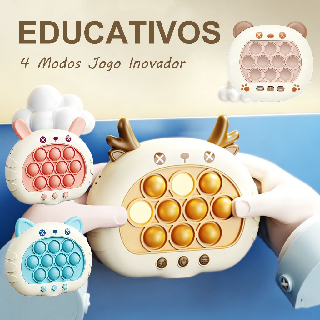 POP IT Eletrônico Com Música e Luz: Brinquedos P