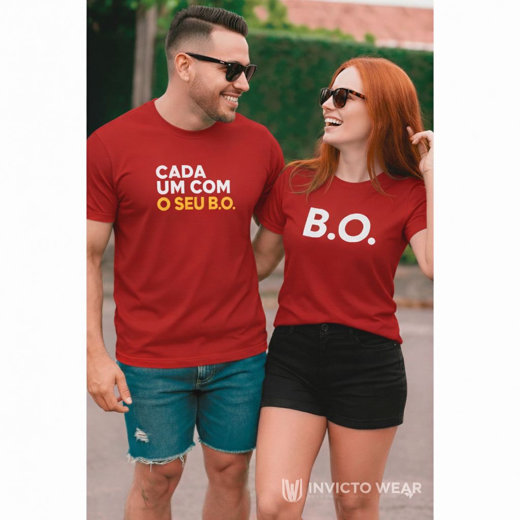 Kit 2 Camisetas Casal Carnaval Engraçado Cada Um 