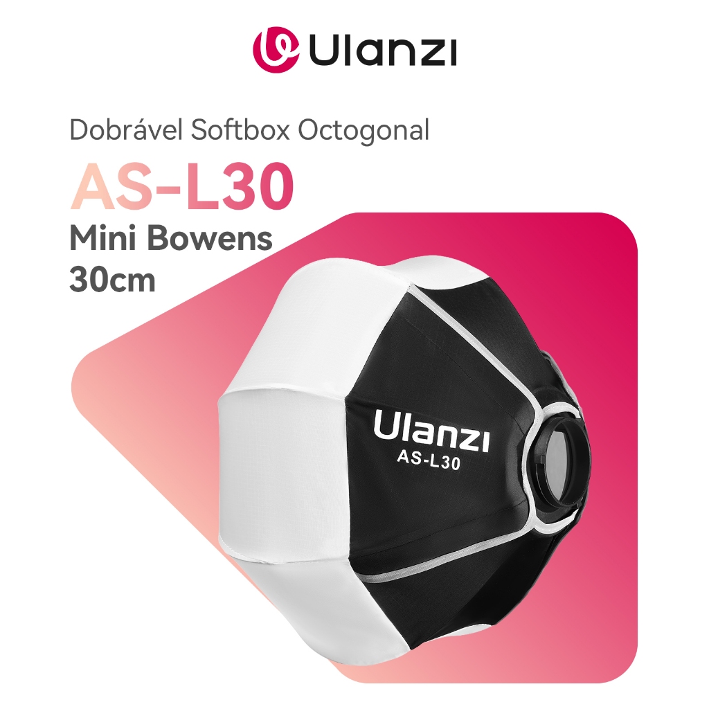 ULANZI AS-L30 Dobrável Softbox Octogonal Mini Bow
