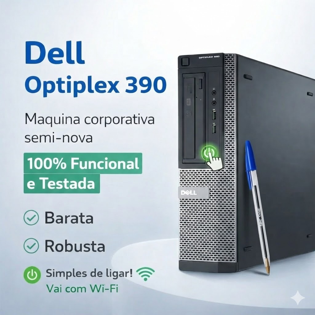 Pc Cpu SLIM DELL Optiplex 390 Intel Core i3 / 4GB 