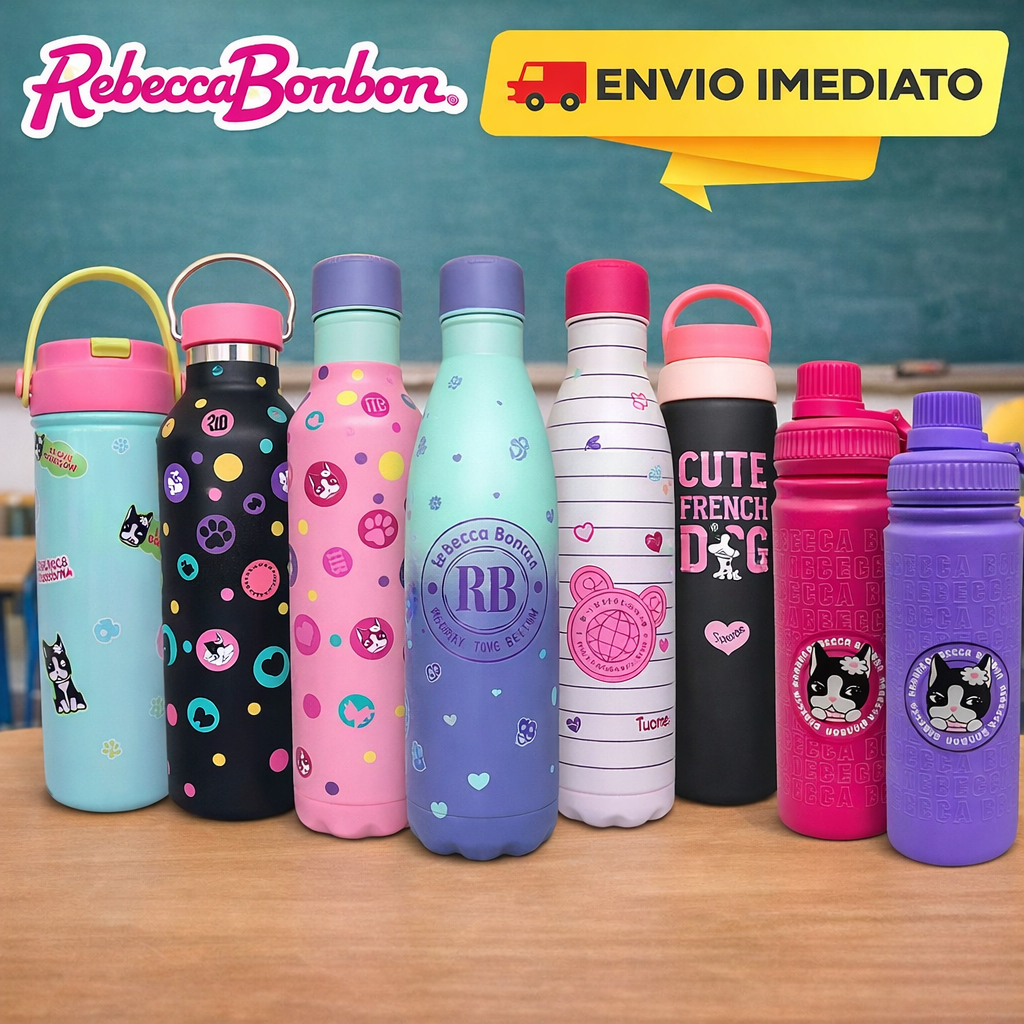 Squeeze Garrafa Térmica de Água Escolar Rebecca 