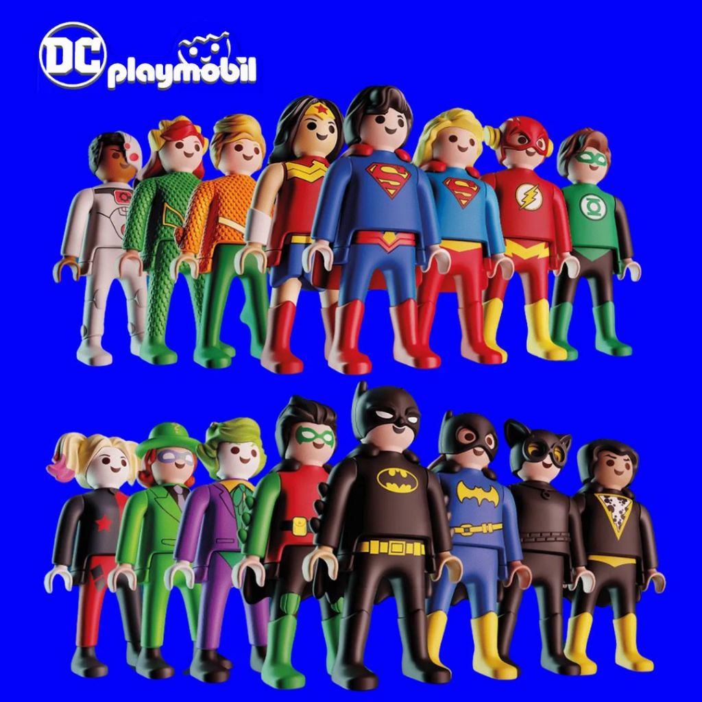 Colecionáveis Surpresas Kinder Ovo DC Playmobil 2