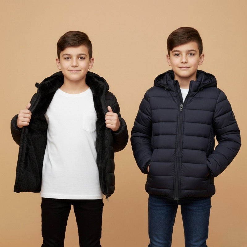 Jaqueta infantil juvenil masculina bobojaco peluci